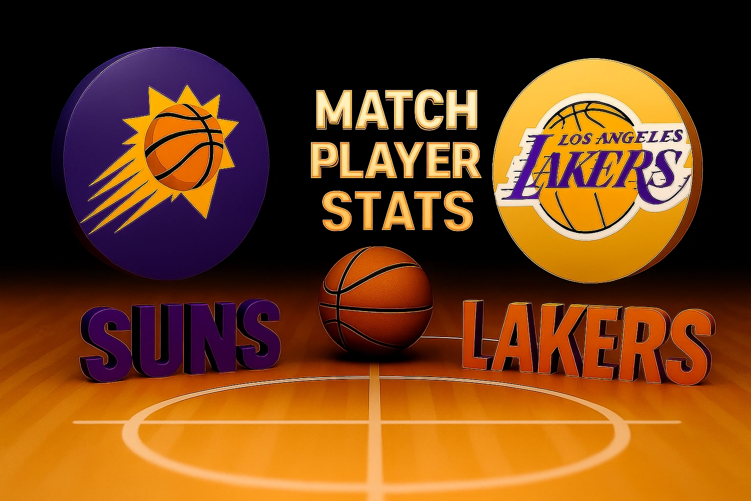Phoenix Suns Vs Lakers Match Player Stats