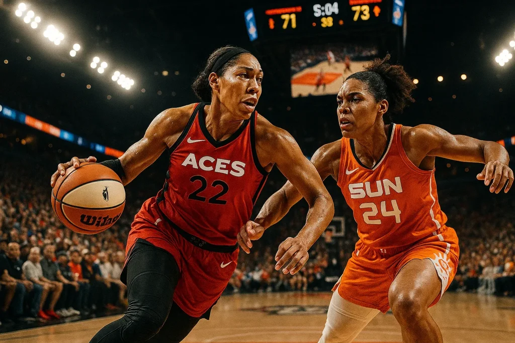 Las Vegas Aces Vs Connecticut Sun Match Player Stats