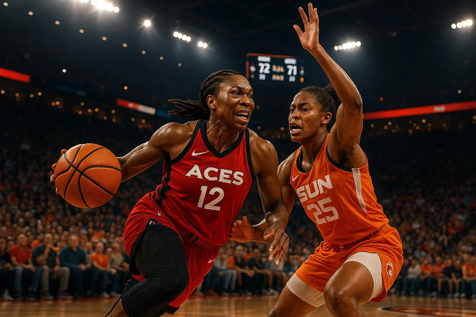 Las Vegas Aces Vs Connecticut Sun Match Player Stats