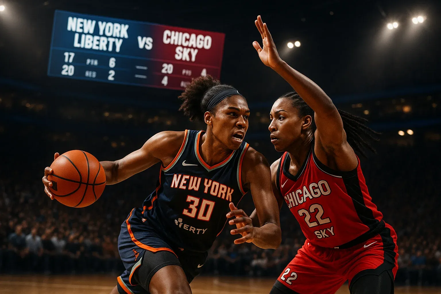 New York Liberty Vs Chicago Sky Match Player Stats