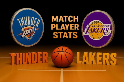 okc thunder vs lakers match player stats
