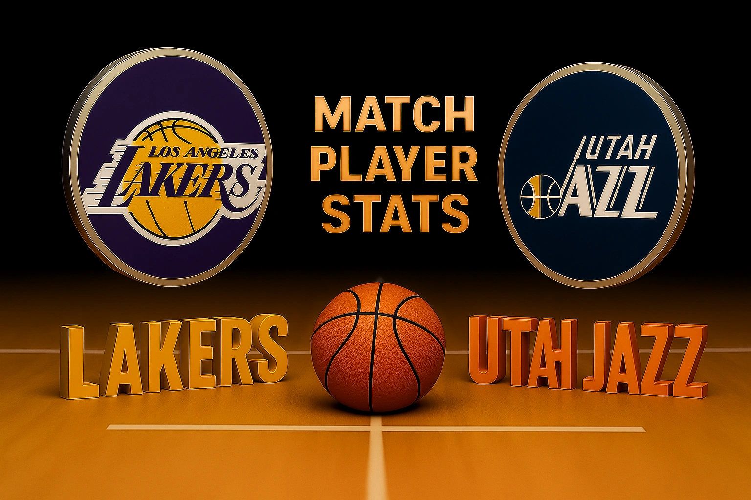 lakers vs utah jazz match player stats