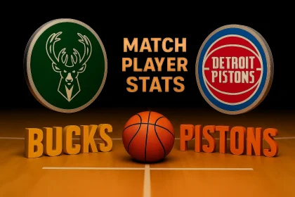Milwaukee Bucks vs Detroit Pistons Match Player Stats