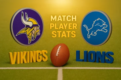 minnesota vikings vs detroit lions match player stats