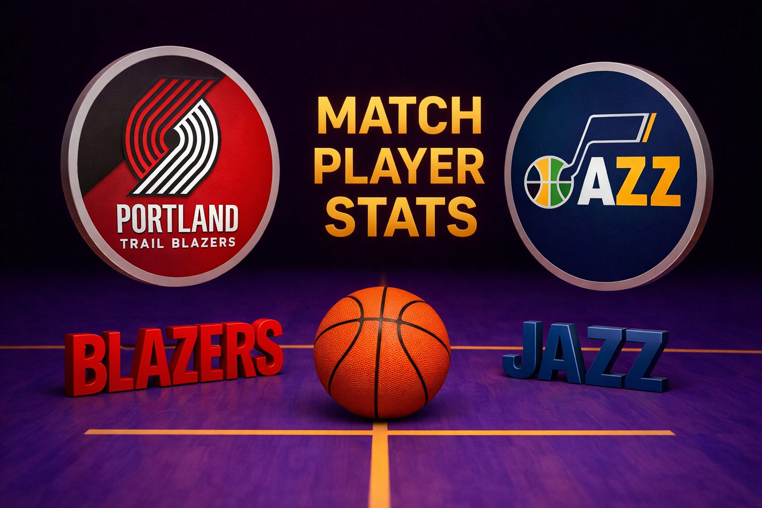 portland trail blazers vs utah jazz match player stats