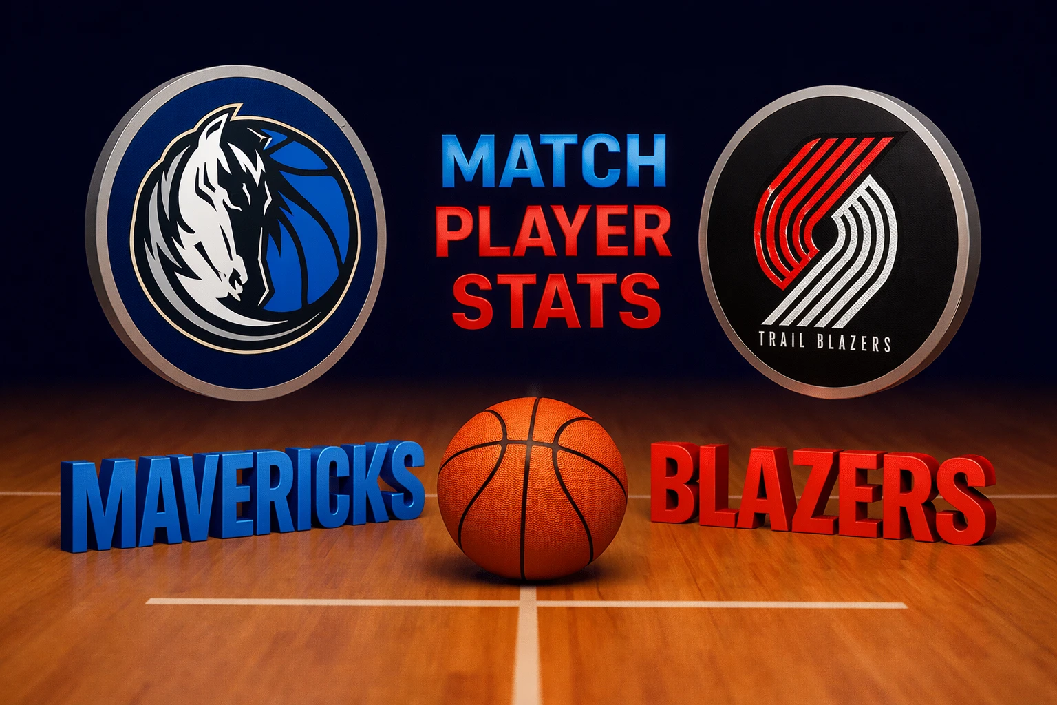 Dallas Mavericks vs Portland Trail Blazers Match Player Stats