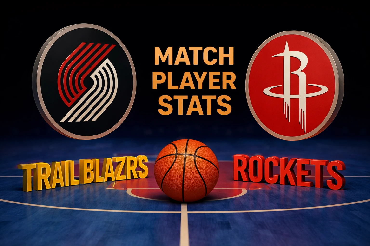 portland trail blazers vs houston rockets match player stats