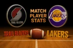 portland trail blazers vs lakers match player stats