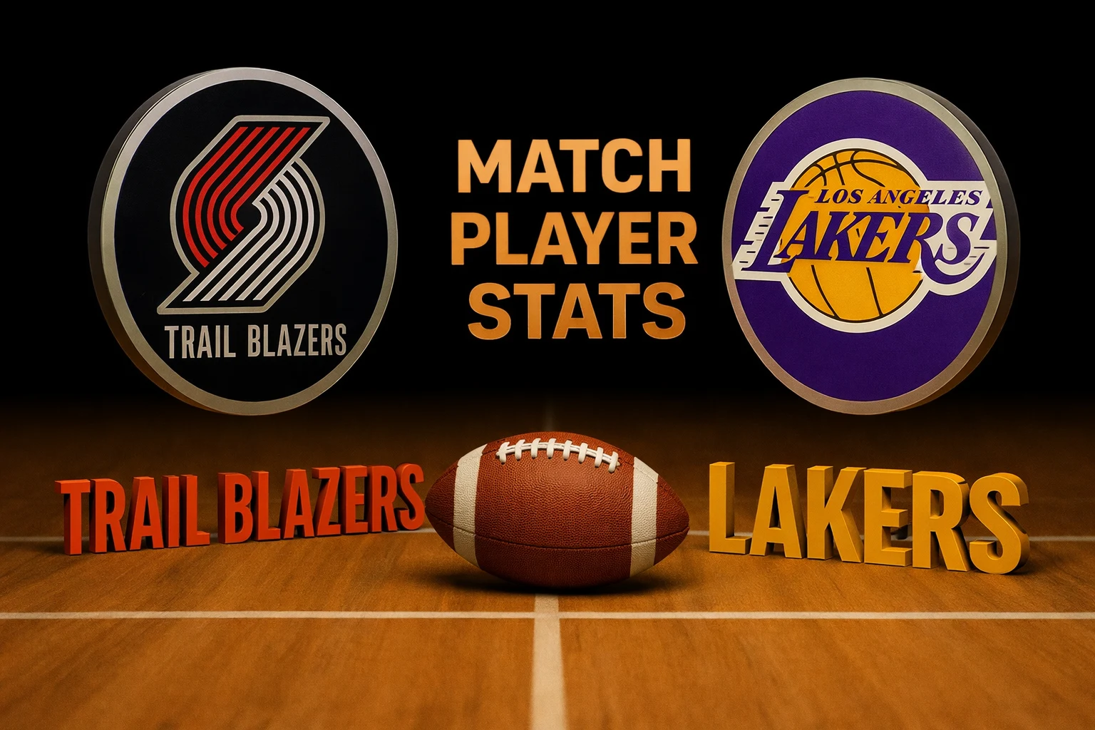 portland trail blazers vs lakers match player stats