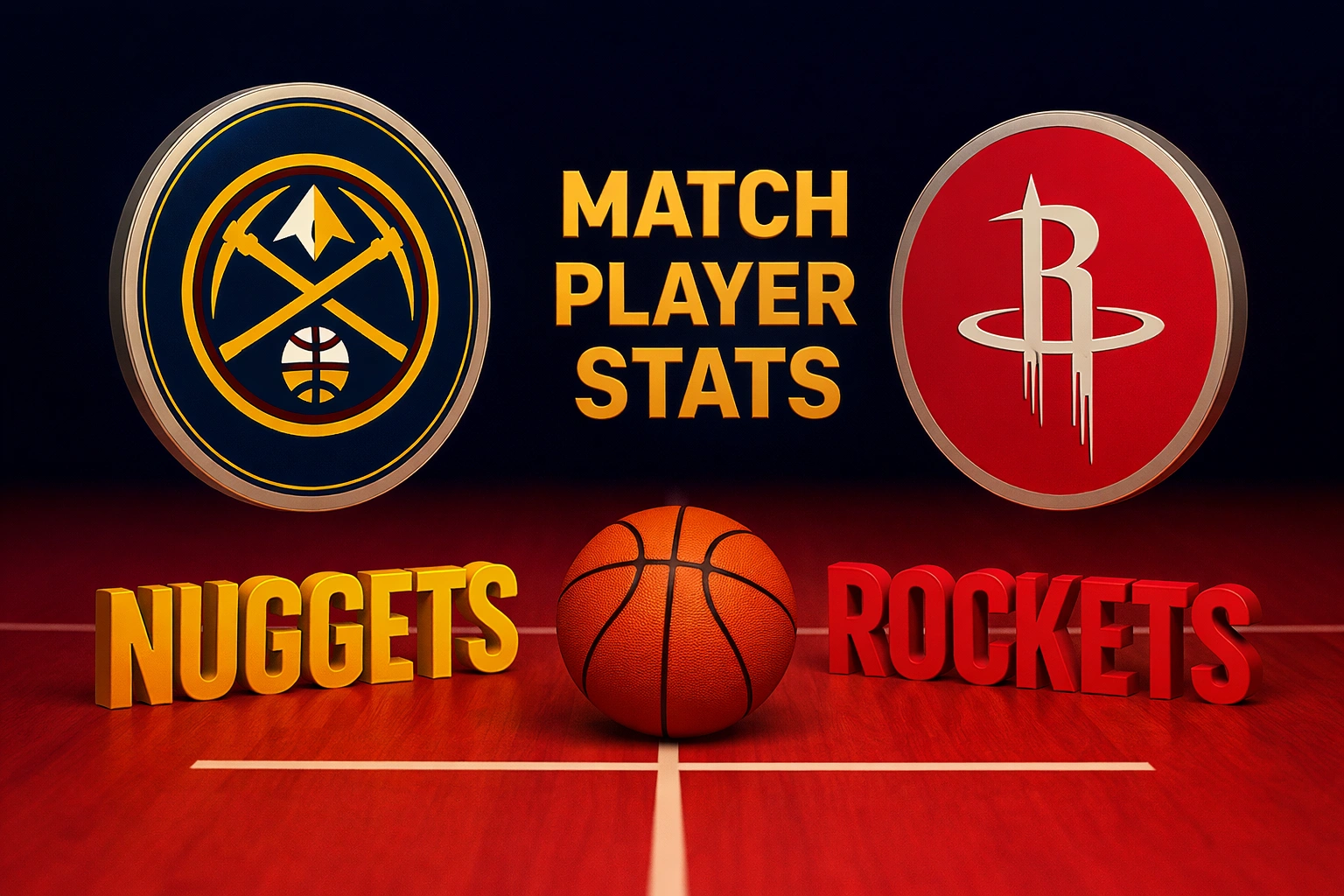 denver nuggets vs houston rockets match player stats